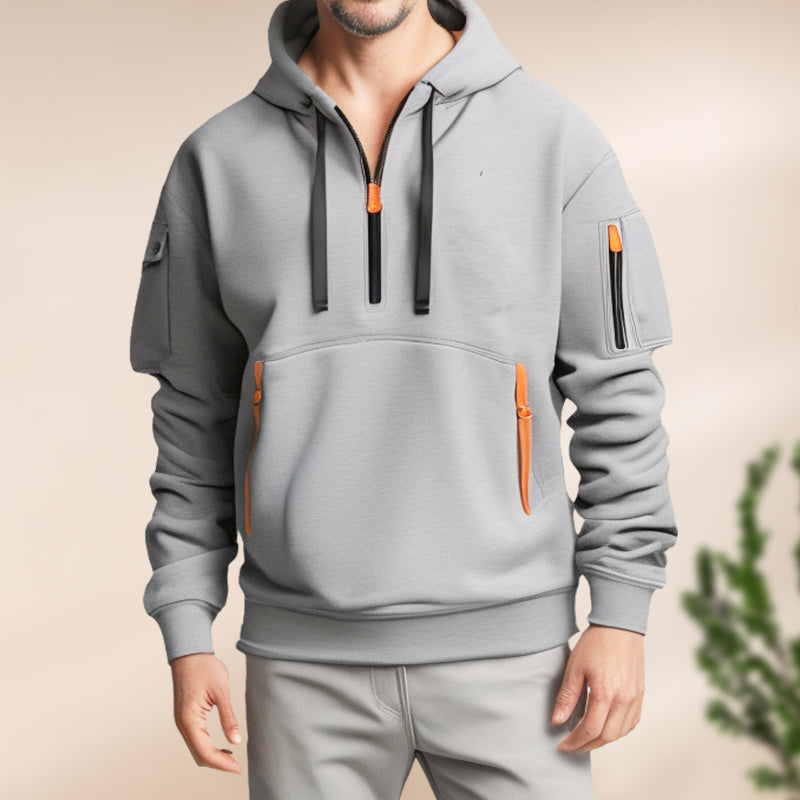 Rijk | Halve Rits Hoodie