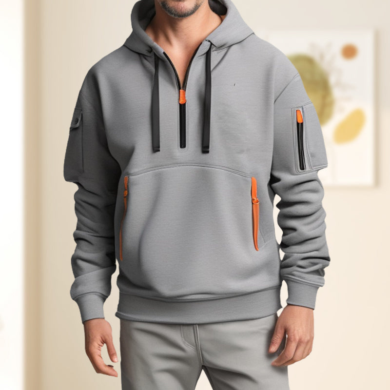 Rijk | Halve Rits Hoodie