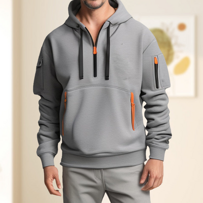 Rijk | Halve Rits Hoodie