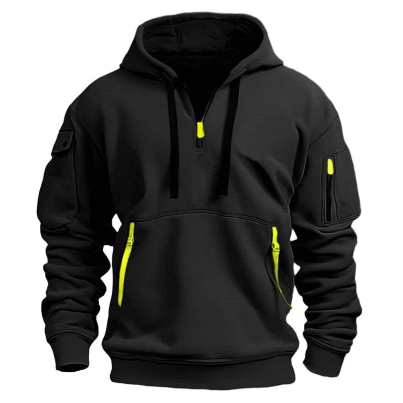 Rijk | Halve Rits Hoodie