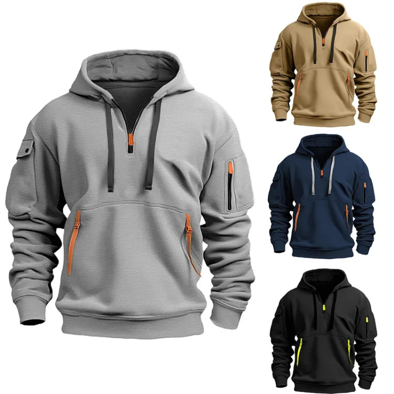 Rijk | Halve Rits Hoodie