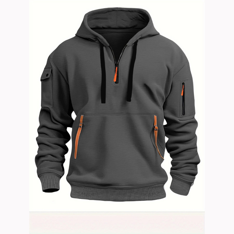 Rijk | Halve Rits Hoodie