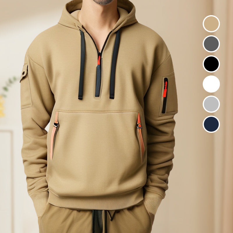 Rijk | Halve Rits Hoodie