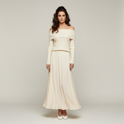 Beige Dames Winterjurk