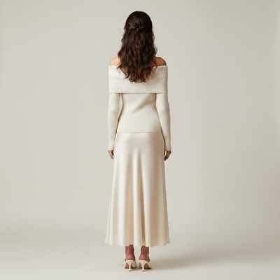 Beige Dames Winterjurk