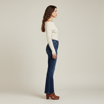 Off Shoulder Dames Trui