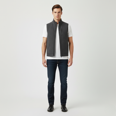 Warme Bodywarmer In Donkergrijs