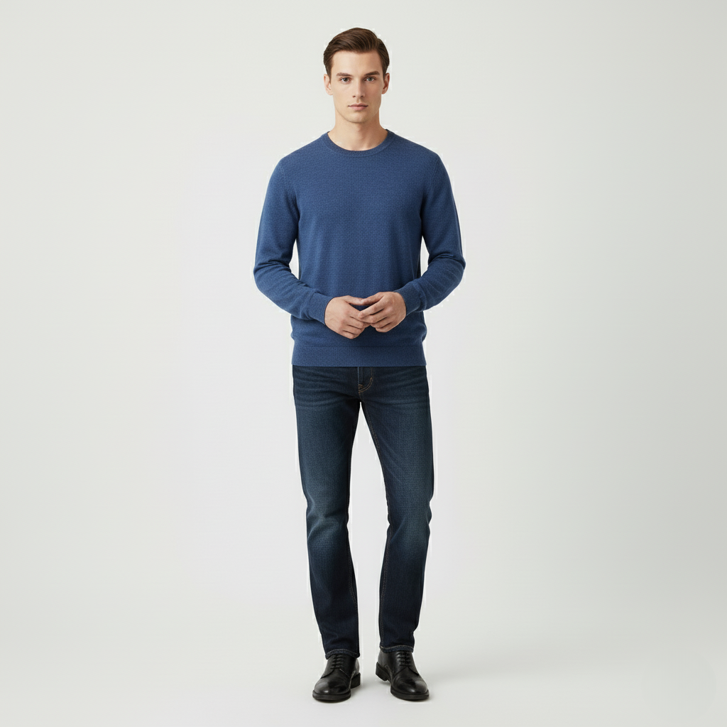 Blauwe Casual Sweater