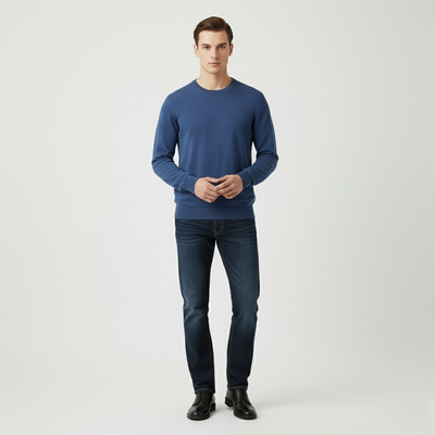Blauwe Casual Sweater
