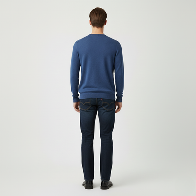 Blauwe Casual Sweater